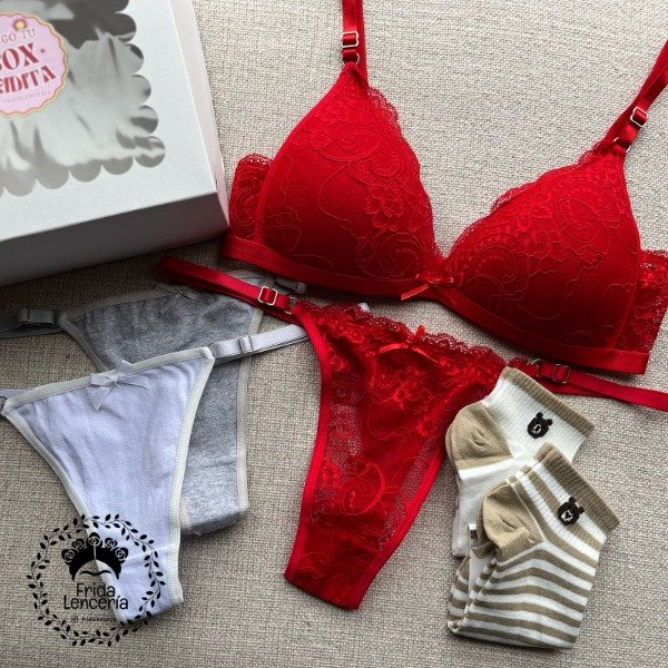 Producto - Box Fridita Conjunto Luana Encaje Armado - 1
