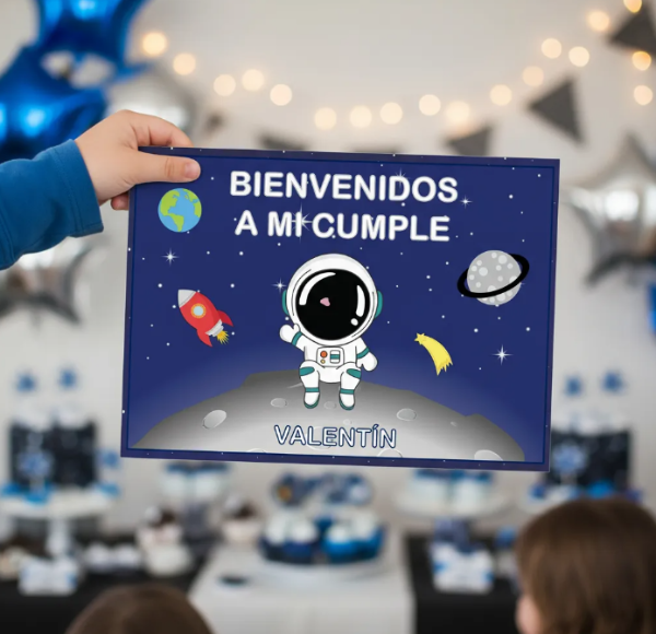 Producto - Kit Imprimible Cumpleaños Candy Bar Astronauta Cohete