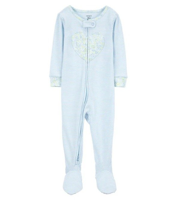 Producto - Carter's. Pijama algodón celeste corazon