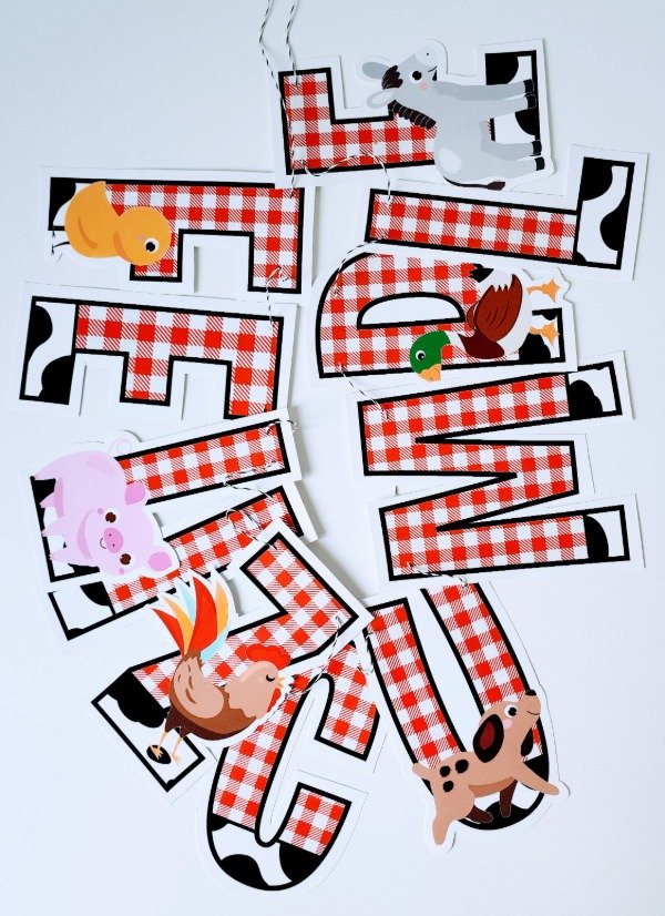Producto - Animales de la Granja Guirnalda Feliz Cumple X 1 Unidad