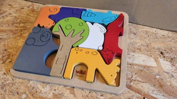 Producto - Rompecabeza  tetris de madera Bosque