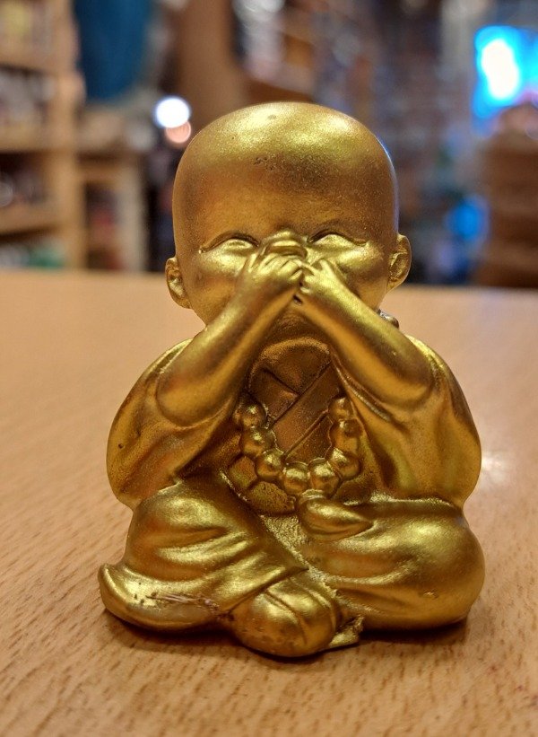 Producto - Buditas Mini resina dorados 5 cm