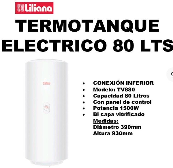 Producto - Termotanque electrico liliana 80 LTS