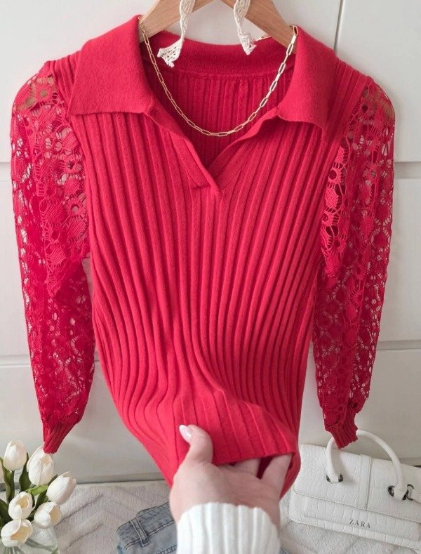 Producto - Suéter importado rojo