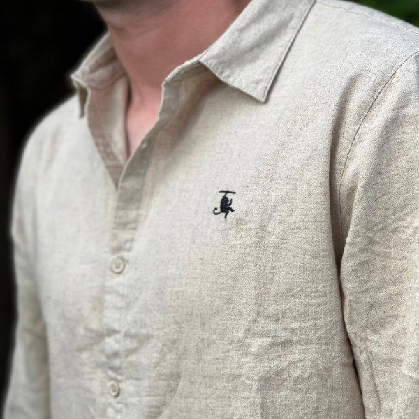 Producto - CAMISA DE LINO CAMEL