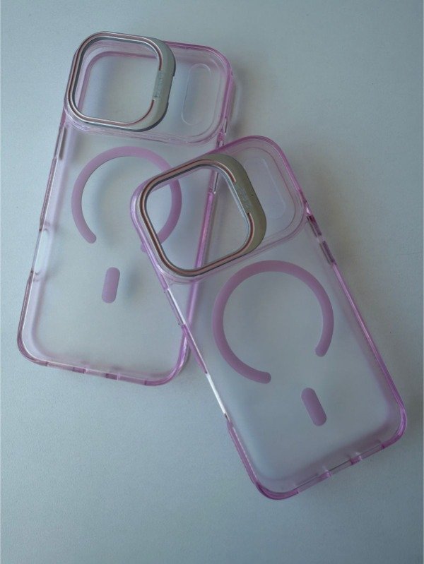 Producto - Case Tech Magsafe abierto Soporte rosa