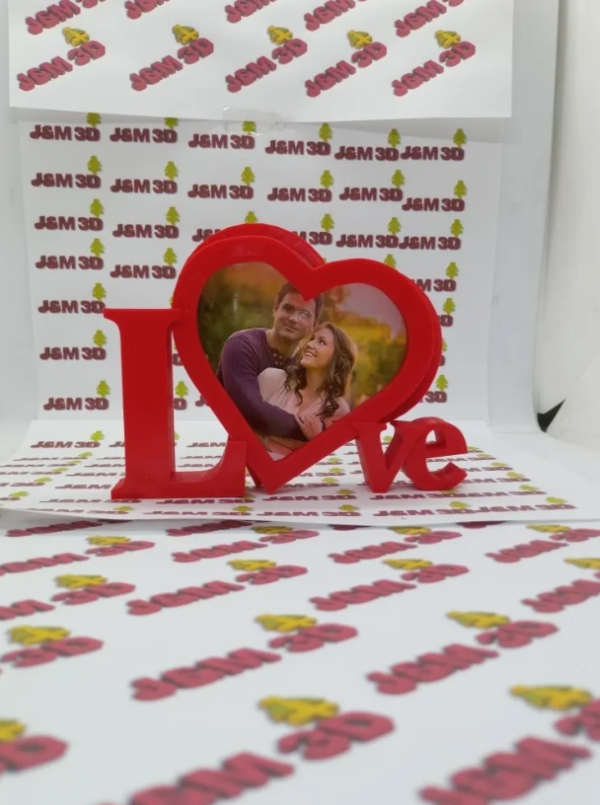 Producto - Porta Retrato Love San Valentín Colores 3d Foto Incluida!