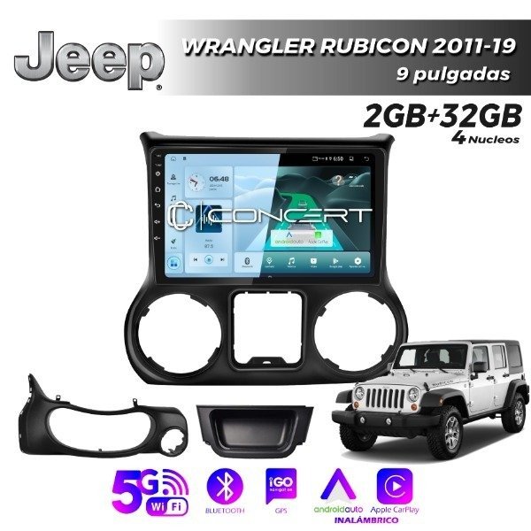 Producto - MULTIMEDIA JEEP WRANGLER  2011/19 , 2G 32 MEMO - 9" CON CAR PLAY Y ANDROID AUTO