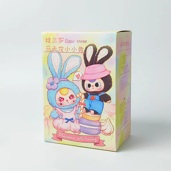 Producto - BABY THREE MACARON CUTE RABBIT  CAJA SORPRESA