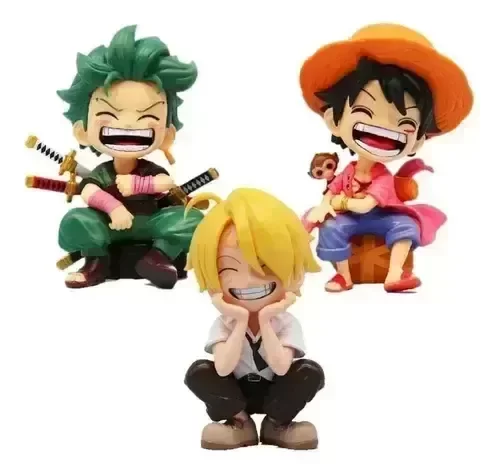 Producto - Figuras Zoro, Luffy, Sanji - One Piece ( 12cm - Ingrese para elegir)