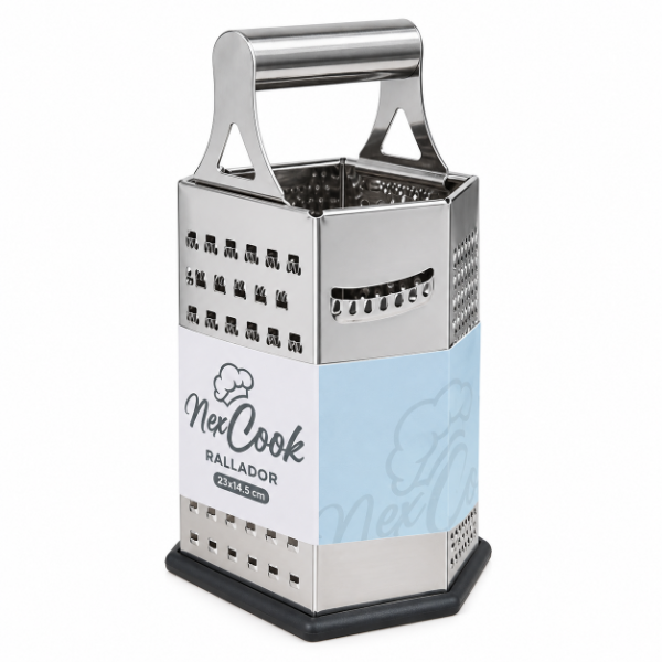 Producto - RALLADOR ACERO 6CARA 23.5CM NEXCOOK