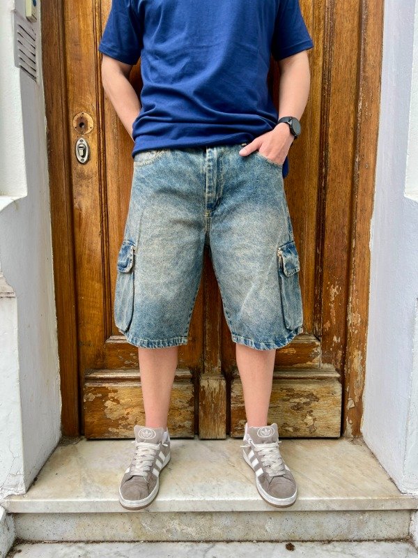 Producto - Bermudas baggy cargo óxido