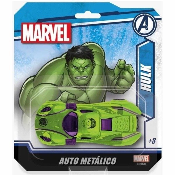 Producto - PRE-VENTA Auto Metalico Go Speed Marvel Avengers Hulk