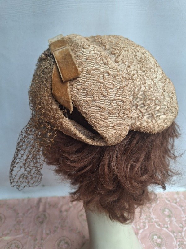 Producto - Casquete con redecilla y moño Terciopelo - 2
