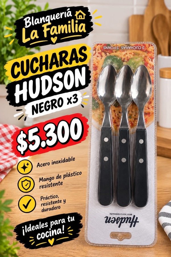 Producto - Cuchara hudson negro x3 - 0