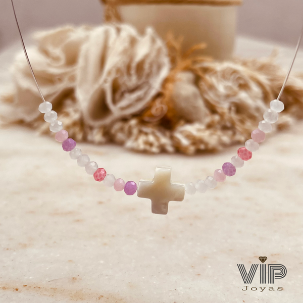 Producto - Conjunto Tanza Cruz Nácar