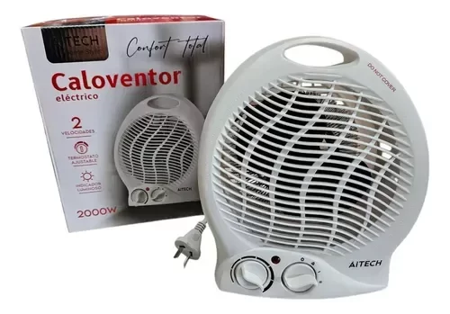 Producto - Caloventor Electrico 2000w Aitech 2 Velocidades Termostato