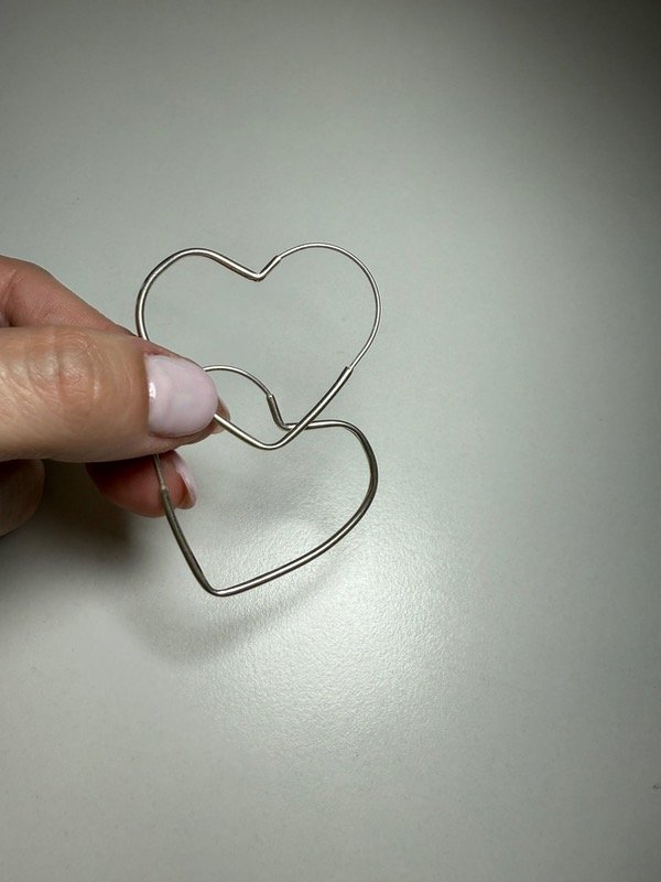 Producto - Argollas en forma de corazón - 1