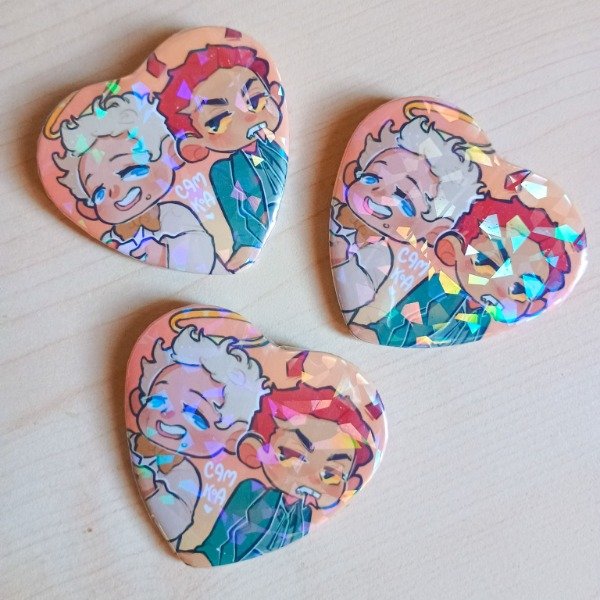 Producto - Pin Corazón Good Omens