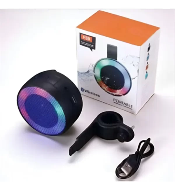 Producto - PARLANTE PORTATIL PARA BICICLETA SONIDO BLUETOPTH LED RGB