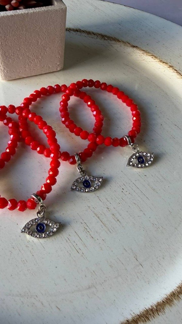 Producto - PULSERA ELASTICA OJITO STRASS