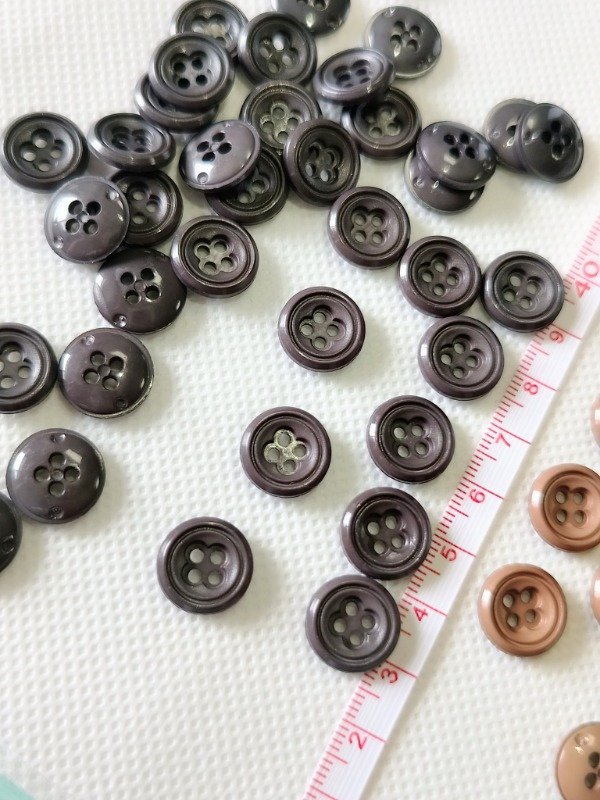 Producto - Boton 13 mm gris y cafe - 2