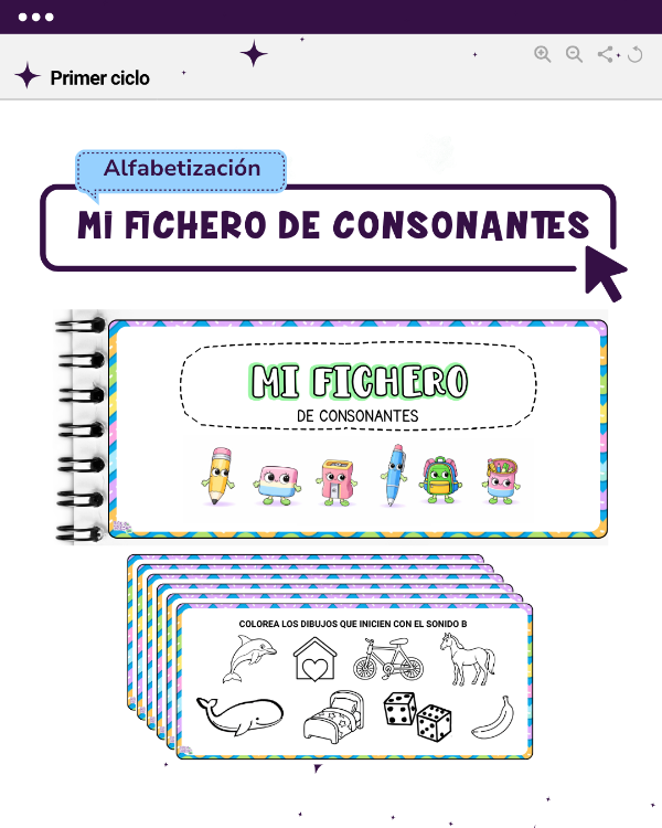 Producto - MI FICHERO DE CONSONANTES