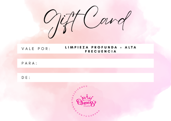 Producto - Gift Card - Limpieza facial profunda + Alta frencuencia