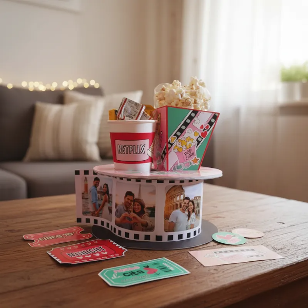 Producto - Bandeja carrete Cine Netflix San valentín