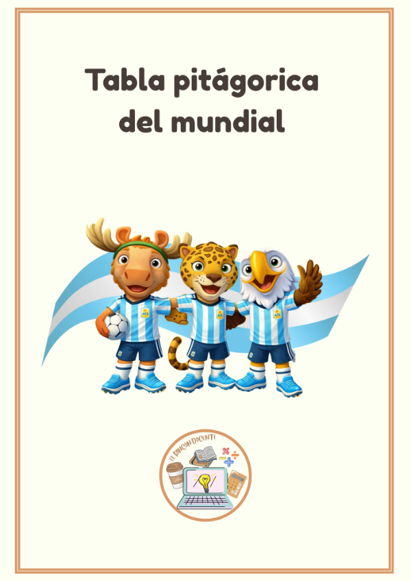 Producto - Tabla pitagórica- Temática mundial
