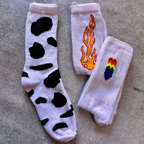 Producto - MEDIAS - VACA - FUEGO - CORAZONES