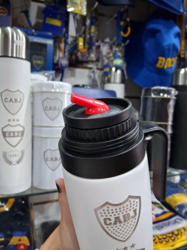 Producto - Termo con manija blanco BOCA - 2