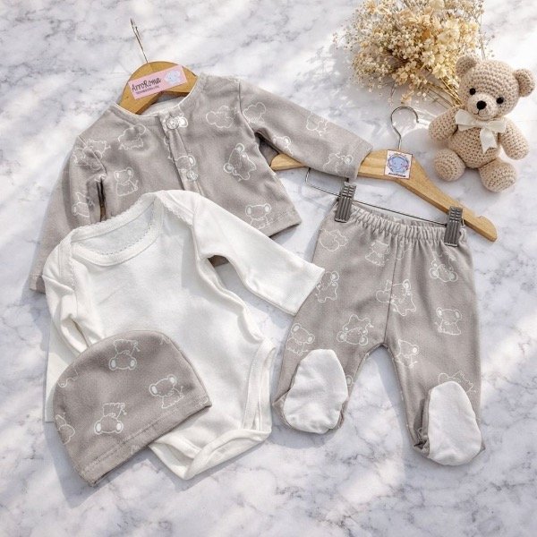 Producto - CONJUNTO PLUSH GRIS