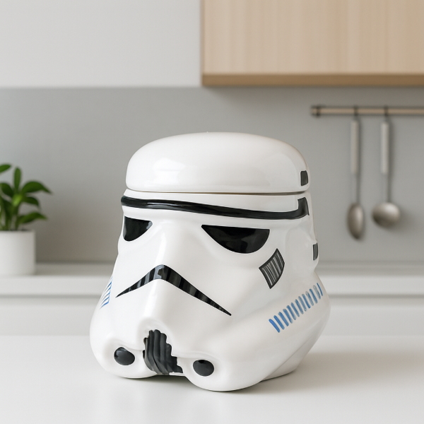 Producto - TAZA DE CERAMICA CON FORMA CON TAPA TROOPER STAR WARS - 0