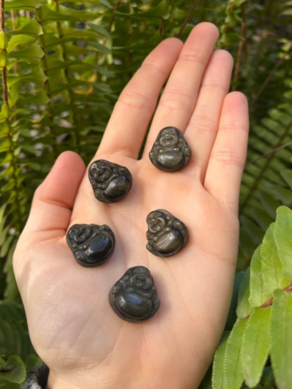 Producto - Buda de Obsidiana Dorada - Mini
