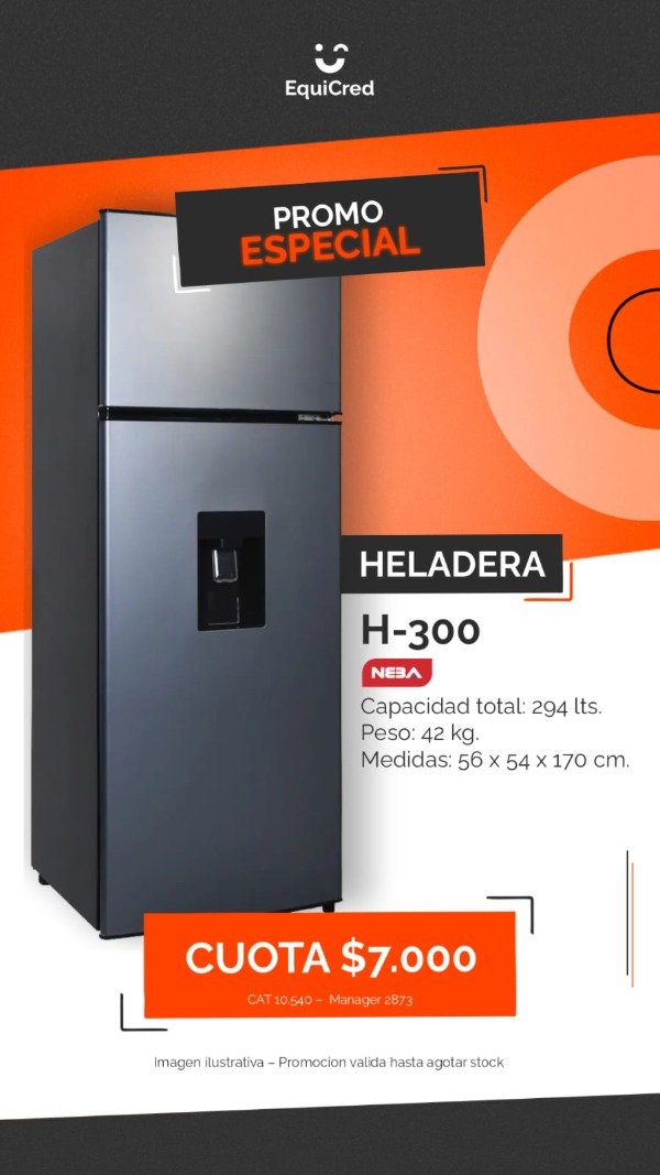 Producto - HELADERA NEBA PLATA