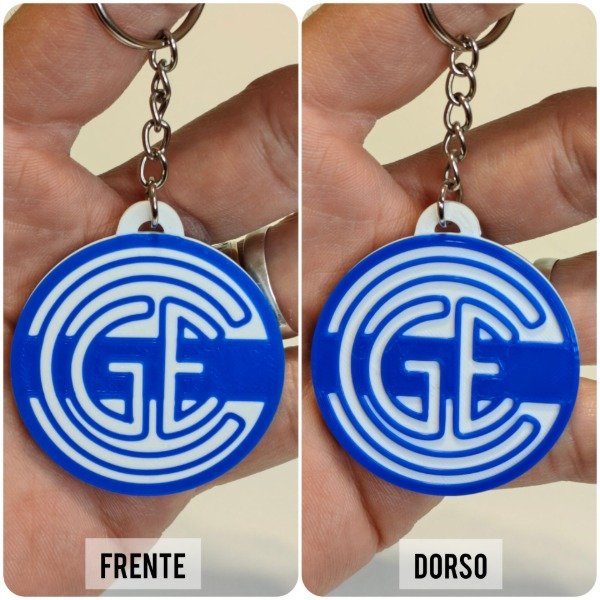 Producto - LLAVERO ESCUDO CLUB GIMNASIA Y ESGRIMA LA PLATA CIRCULAR - 2