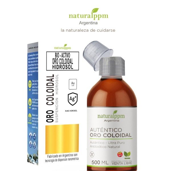 Producto - Oro coloidal autentico Extra Puro 500ml