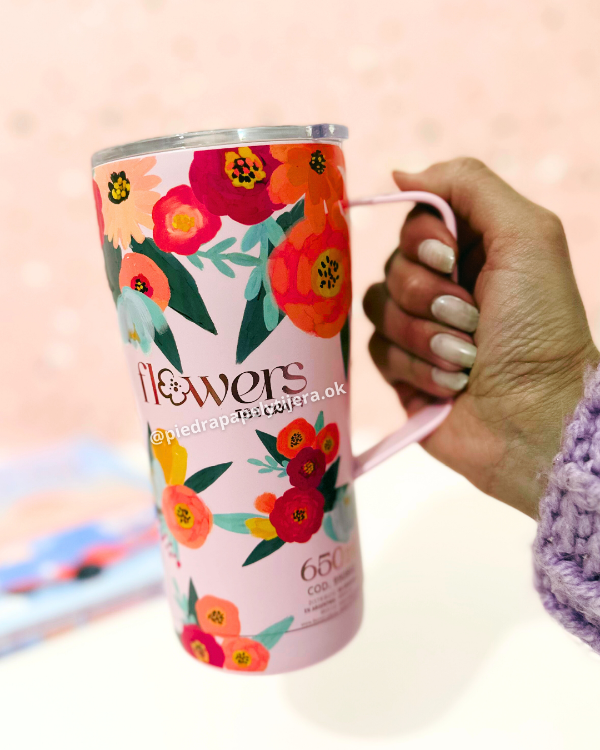 Producto - Vaso térmico flowers ibi craft