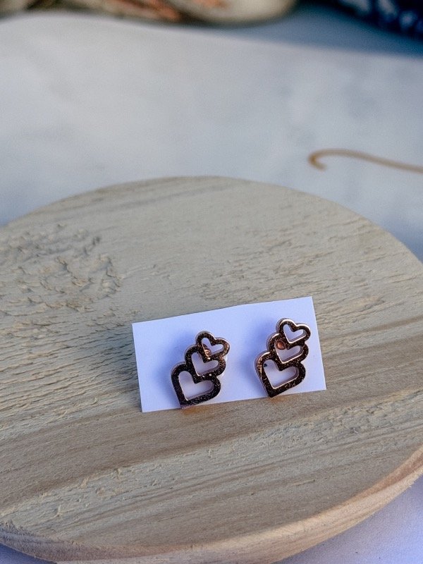 Producto - Aros Corazones Rose