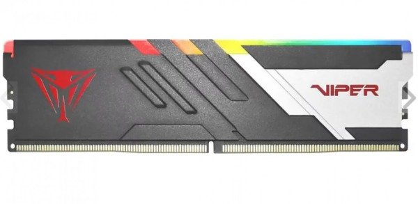 Producto - MEMORIA PATRIOT VIPER VENOM DDR5 32GB 6000 MTS RGB SINGLE CL30 BLK/SIR PE001064