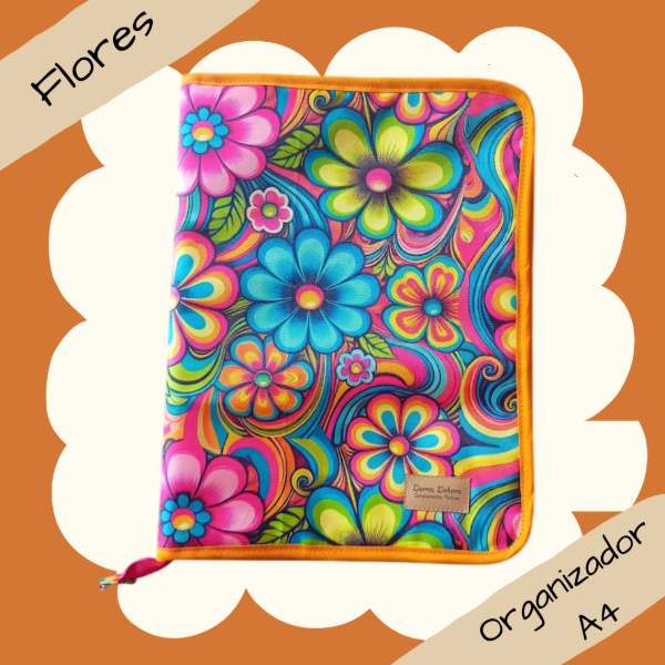 Producto - Organizador A4 - Modelo Flores #57