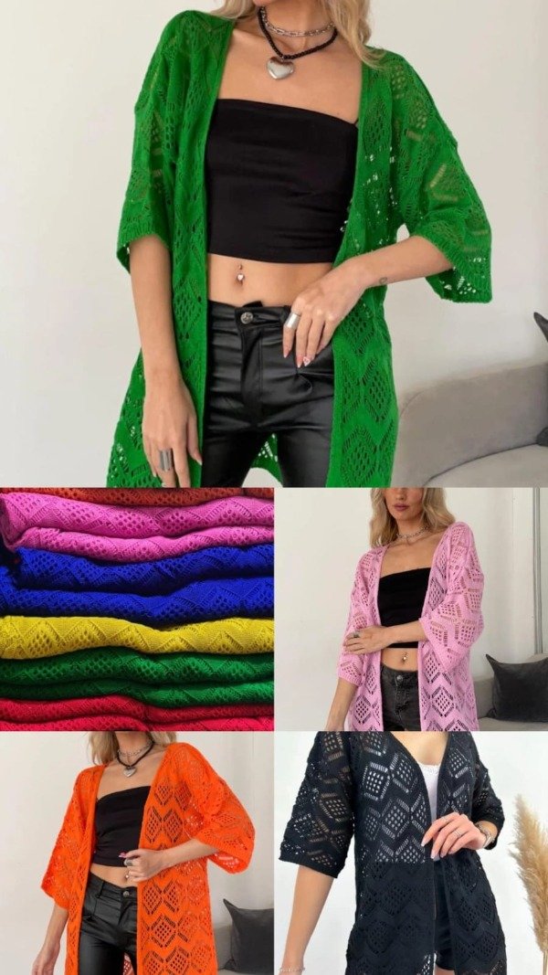 Producto - KIMONO CALADO