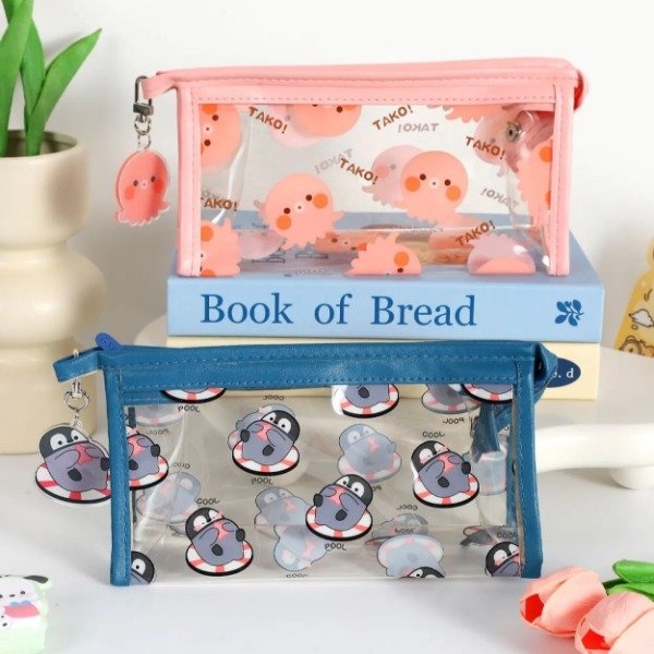 Producto - Neceser púlpito y pinguino kawaii cada uno