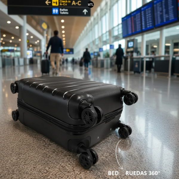 Producto - Valija Carry on Rígida de Cabina para Equipaje de Mano con Ruedas 360 Moderno - 8