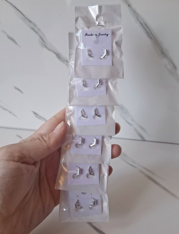 Producto - PAR DE AROS CANCUN AC. BLANCO