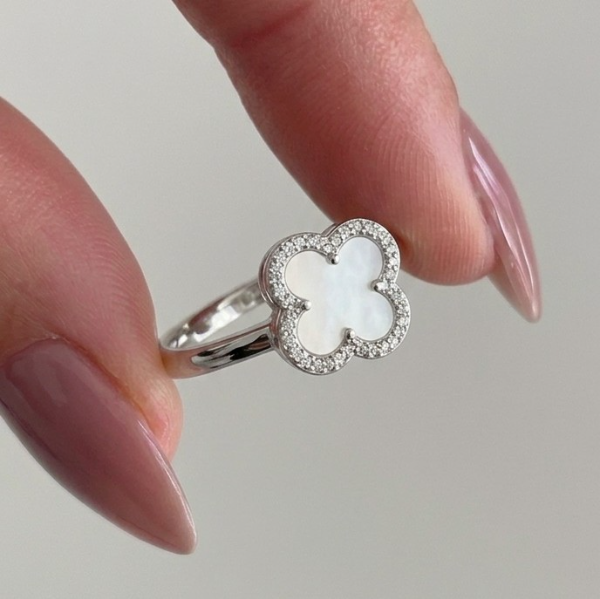 Producto - Anillo trébol giratorio