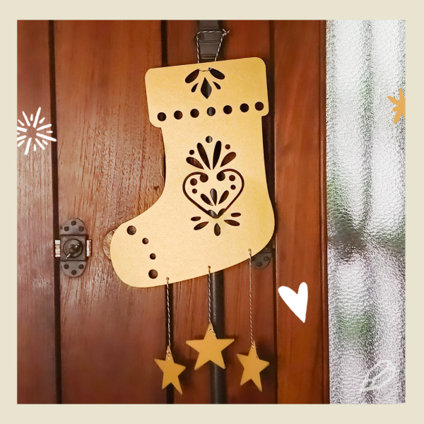 Producto - Colgante bota papel