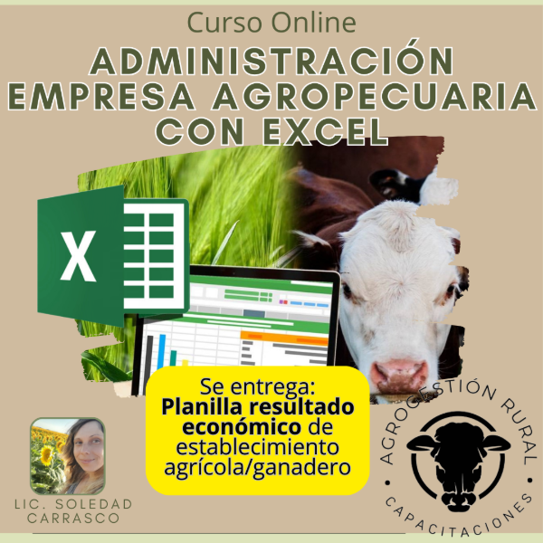 Producto - Curso Online Administración de la  Empresa Agropecuaria con Excel