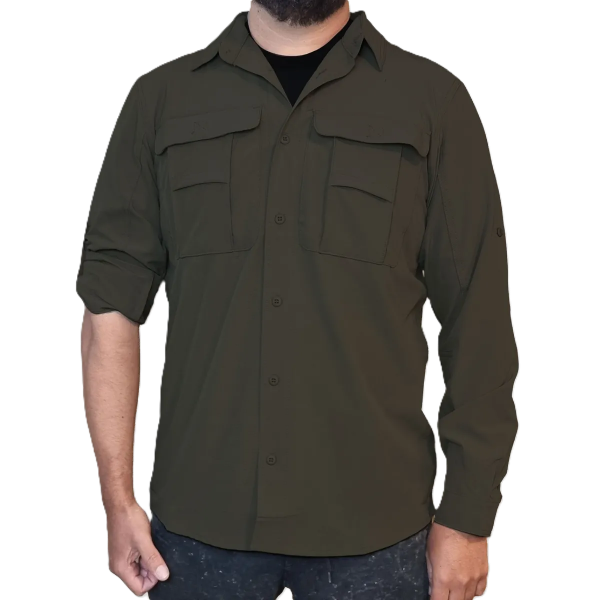 Producto - Camisa Trekking Elt 3722 Verde Oscuro